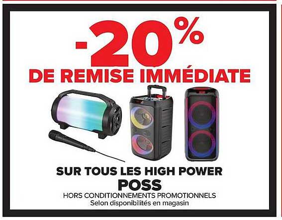 20% DE REMISE IMMÉDIATE