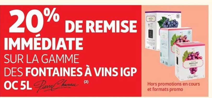 20% DE REMISE IMMÉDIATE