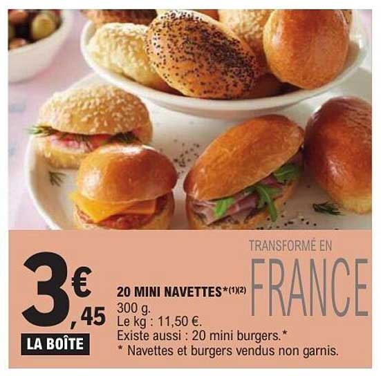 20 MINI NAVETTES