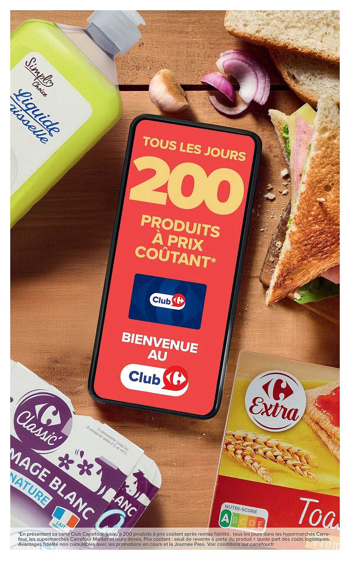 200 produits à prix coûtant