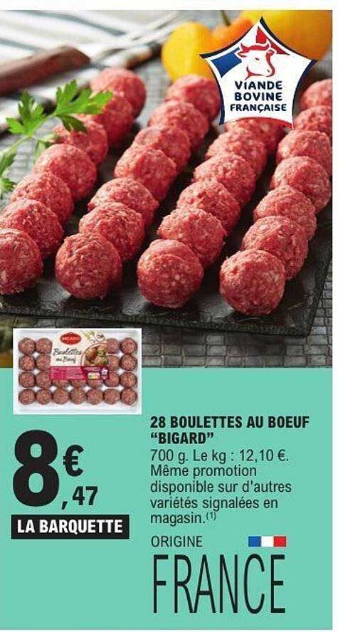 28 BOULETTES AU BOEUF "BIGARD