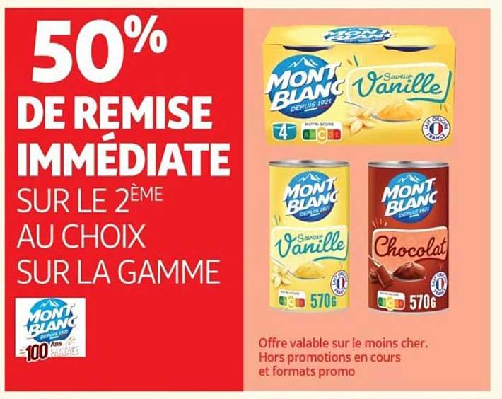 50% DE REMISE IMMÉDIATE