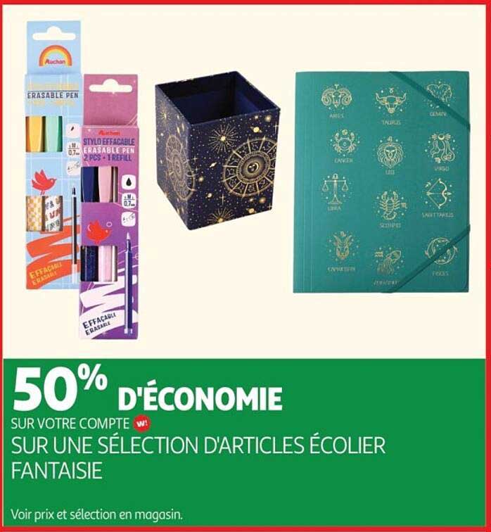 50% D'ÉCONOMIE