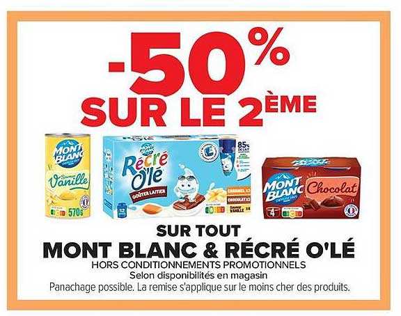50% SUR LE 2ÈME
