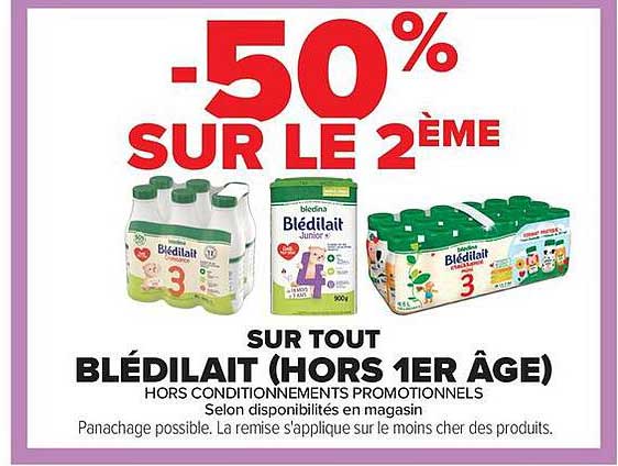 50% SUR LE 2ÈME