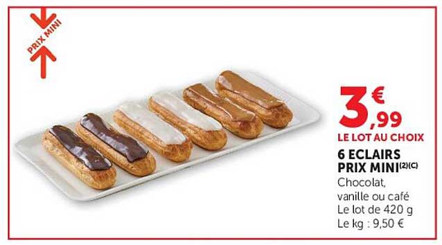 6 ECLAIRS PRIX MINI