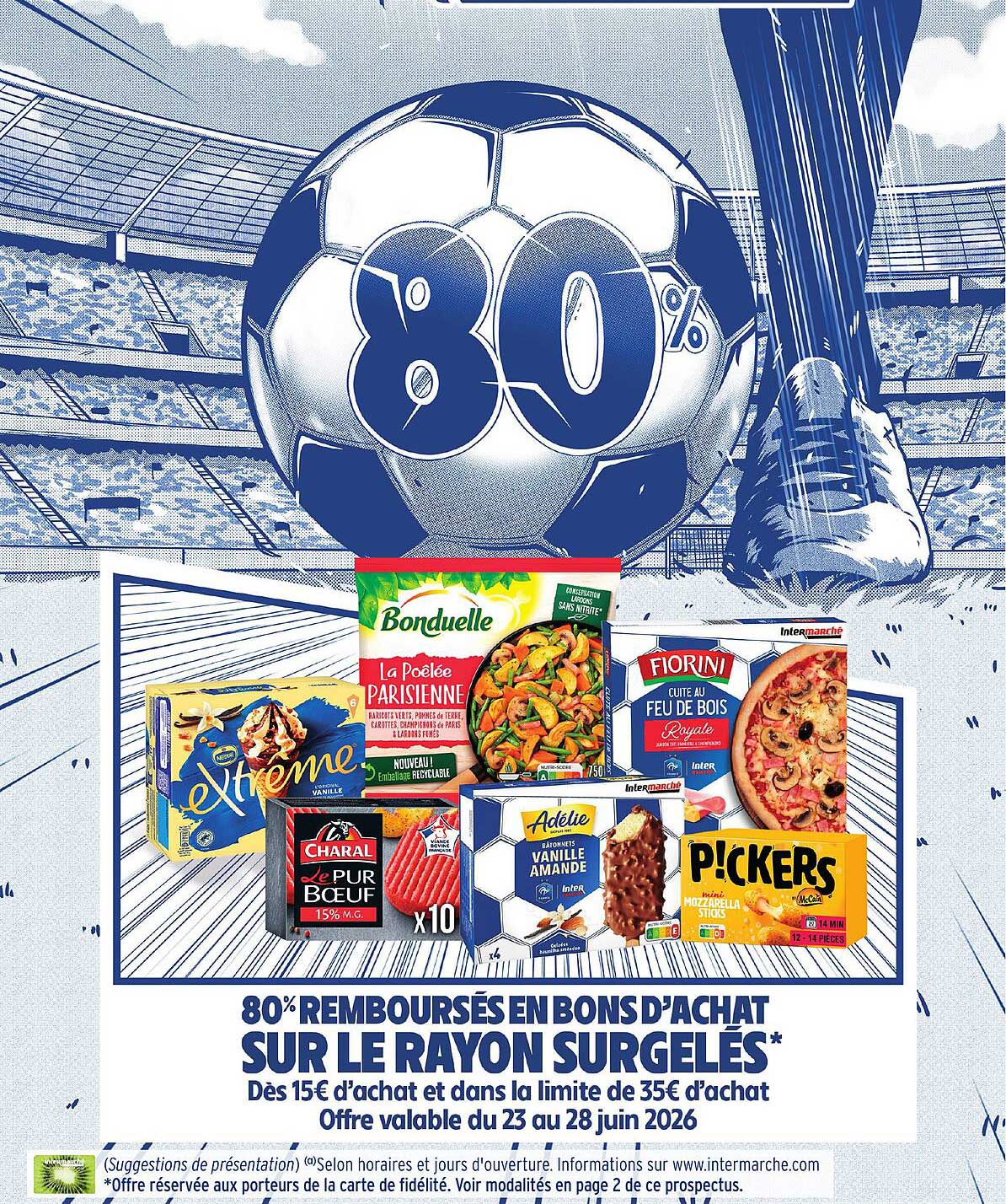 80% REMBOURSÉS EN BONS D’ACHAT