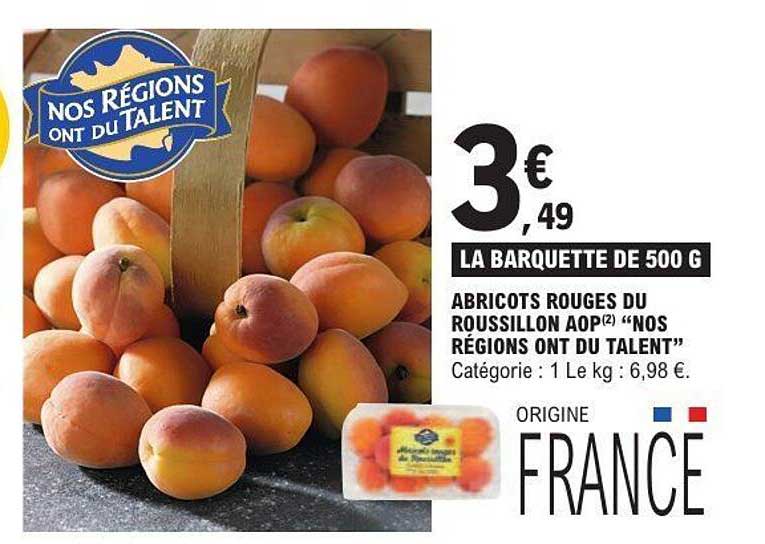 Abricots rouges du Roussillon AOP