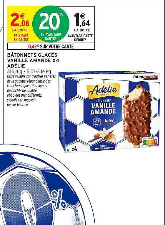 Adélie Bâtonnets Vanille Amande