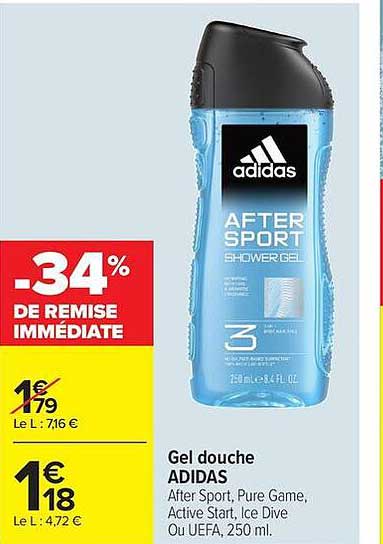 adidas After Sport Shower Gel