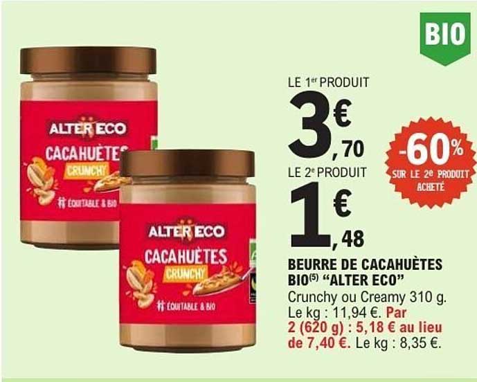 ALTER ECO CACAHUÈTES