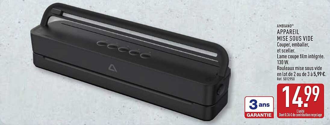 AMBIANO APPAREIL MISE SOUS VIDE