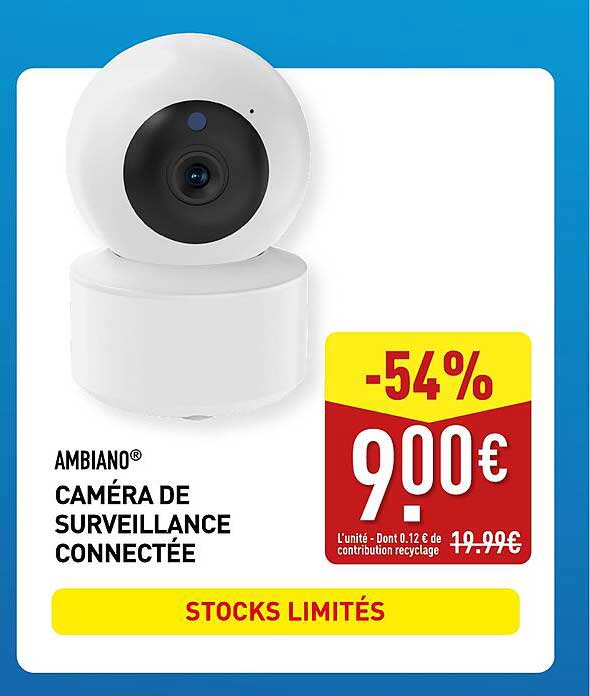 AMBIANO CAMÉRA DE SURVEILLANCE CONNECTÉE