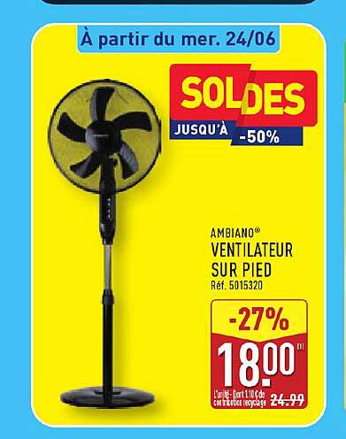 AMBIANO VENTILATEUR SUR PIED