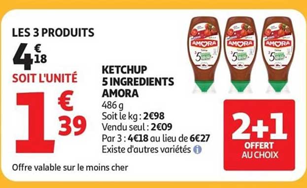 Amora Ketchup 5 INGREDIENTS