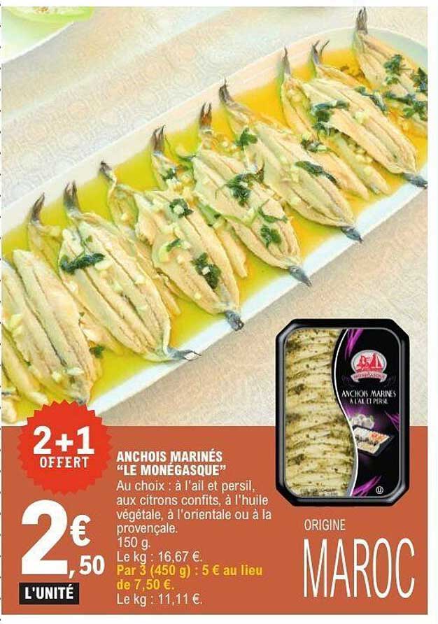 ANCHOIS MARINÉS LE MONÉGASQUE