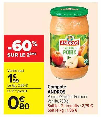 ANDROS Pomme Poire