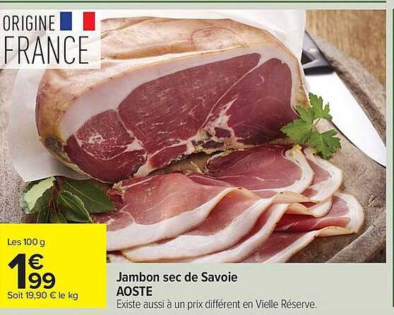 AOSTE Jambon sec de Savoie