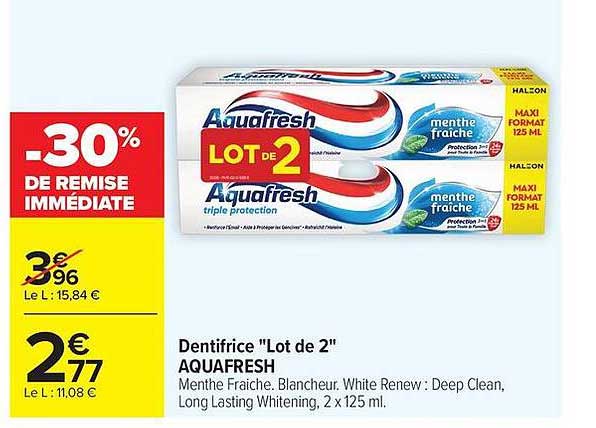 Aquafresh Lot de 2