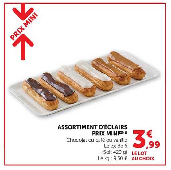ASSORTIMENT D'ÉCLAIRS