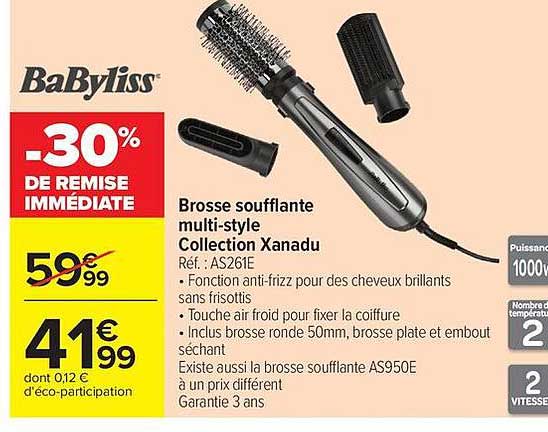 Babyliss Brosse soufflante multi-style Collection Xanadu