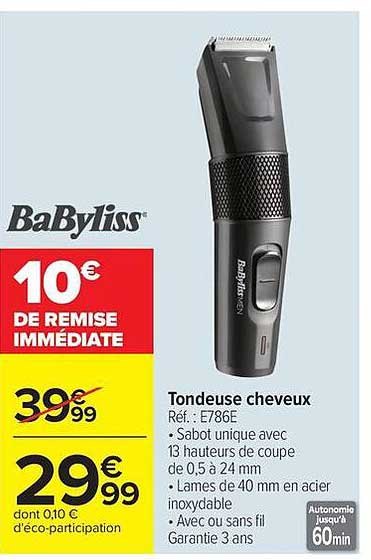 BaByliss Tondeuse cheveux