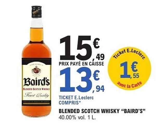 Baird's BLENDED SCOTCH WHISKY