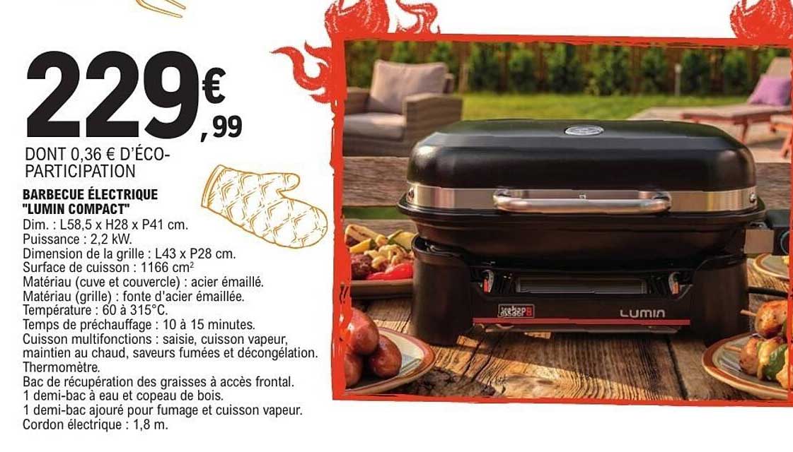 BARBECUE ÉLECTRIQUE "LUMIN COMPACT