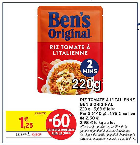 Ben's Original Riz tomate à l'italienne