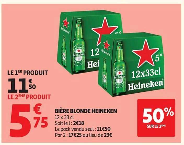 BIÈRE BLONDE HEINEKEN