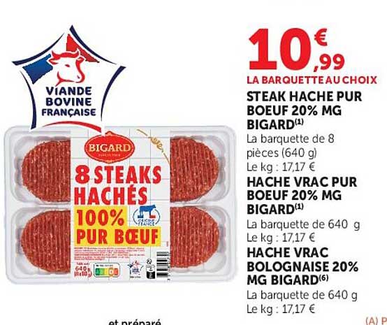 Bigard 8 Steaks Hachés