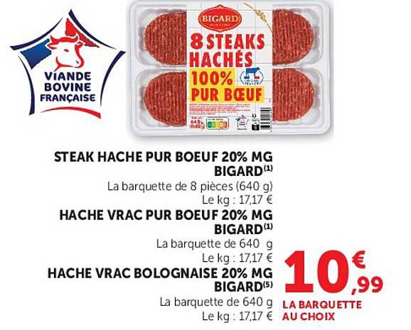 BIGARD 8 STEAKS HACHÉS