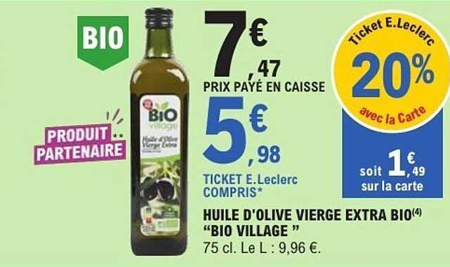 BIO VILLAGE Huile d'olive vierge extra BIO