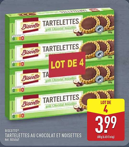 Biscotto Tartelettes au chocolat et noisettes