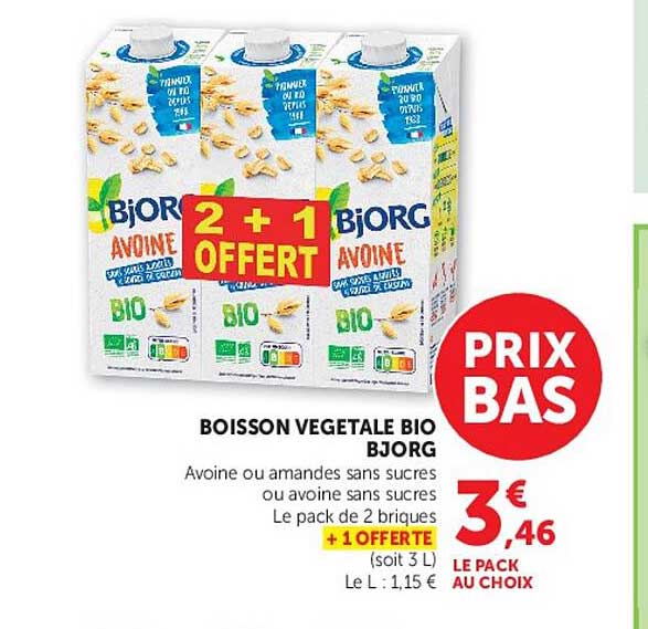 BJORG BOISSON VEGETALE BIO