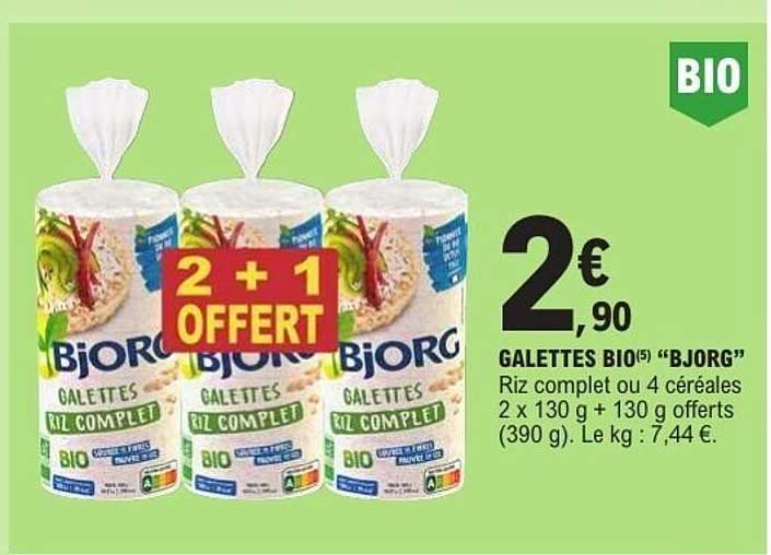 BJORG GALETTES RIZ COMPLET