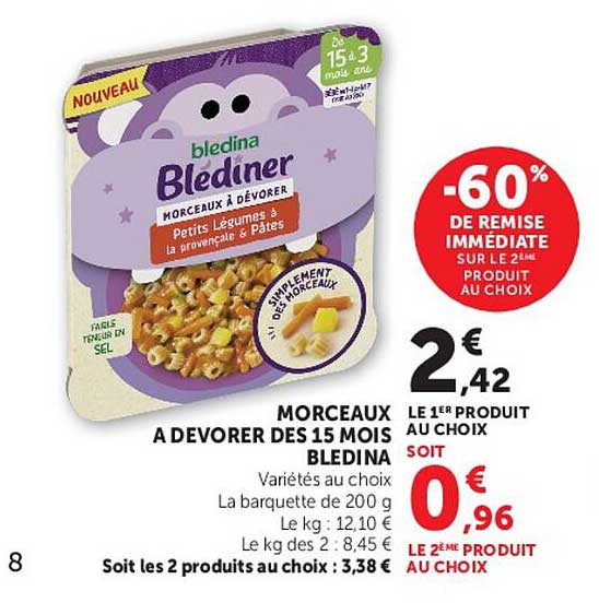 Bledina Morceaux à dévorer