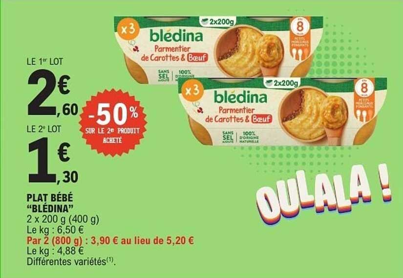Blédina Parmentier de Carottes & Boeuf