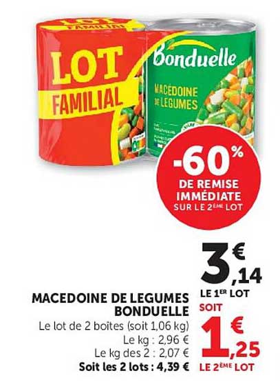 Bonduelle Macédoine de légumes