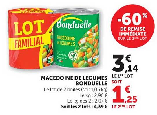 Bonduelle Macedoine de légumes
