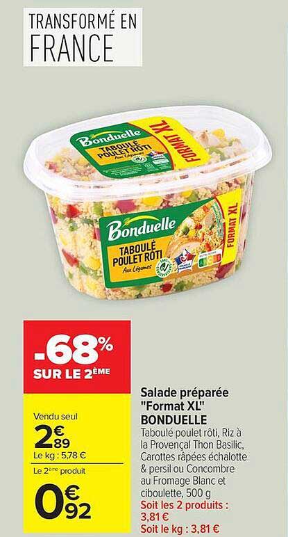 Bonduelle Taboulé poulet rôti