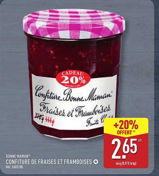 Bonne Maman Confiture de Fraises et Framboises