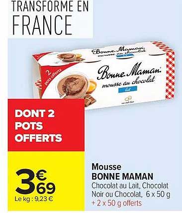 Bonne Maman Mousse au chocolat