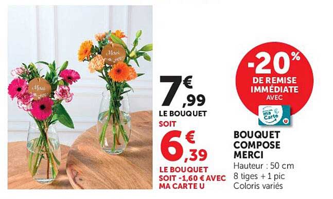 BOUQUET COMPOSÉ MERCI