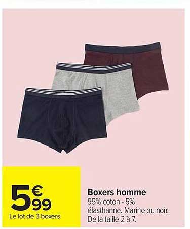 Boxers homme