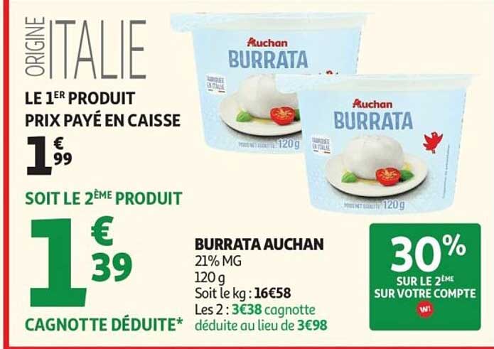 Burrata Auchan