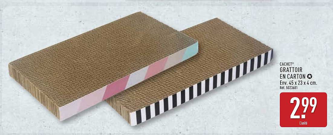 CACHET GRატTOIR EN CARTON