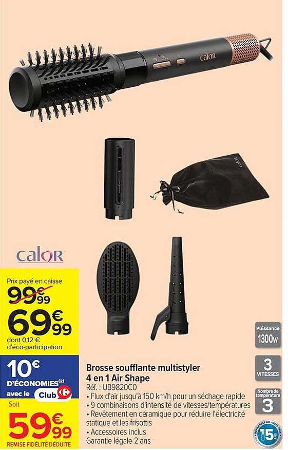 Calor Brosse soufflante multistyler