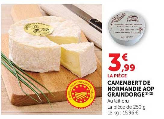 CAMEMBERT DE NORMANDIE AOP GRAINDORGE