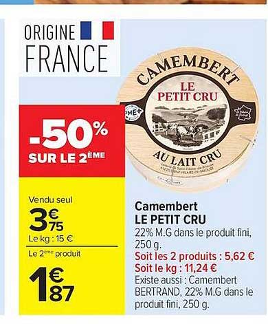 Camembert LE PETIT CRU